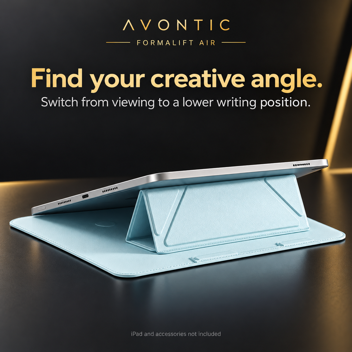 Avontic FormaLift Air iPad sleeve and folding stand feature-02