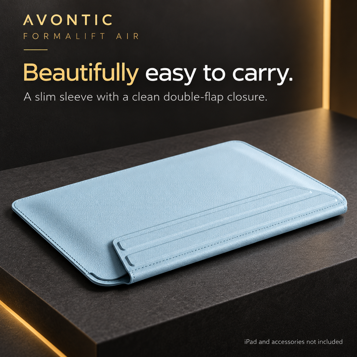 Avontic FormaLift Air iPad sleeve and folding stand feature-03