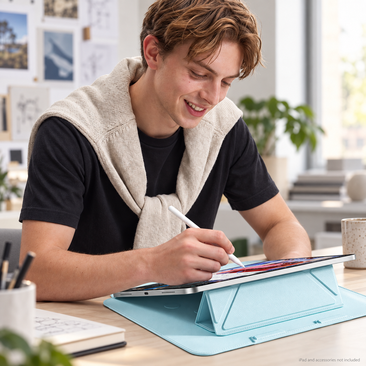 Avontic FormaLift Air iPad sleeve and folding stand lifestyle-02
