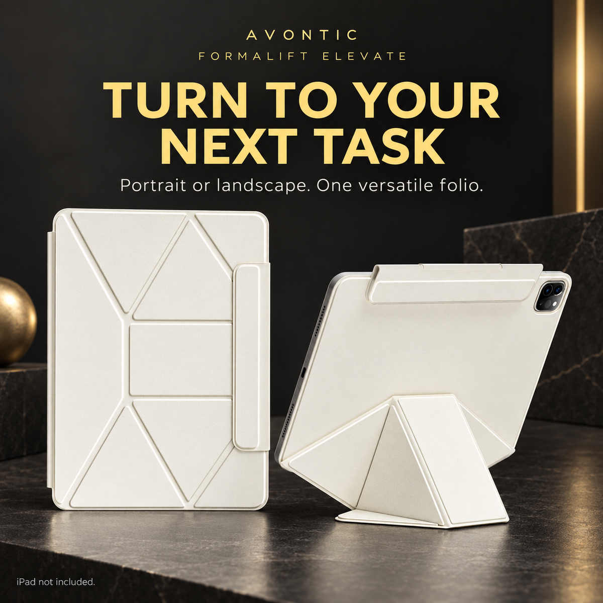 FormaLift Elevate – geometric folio cover and stand