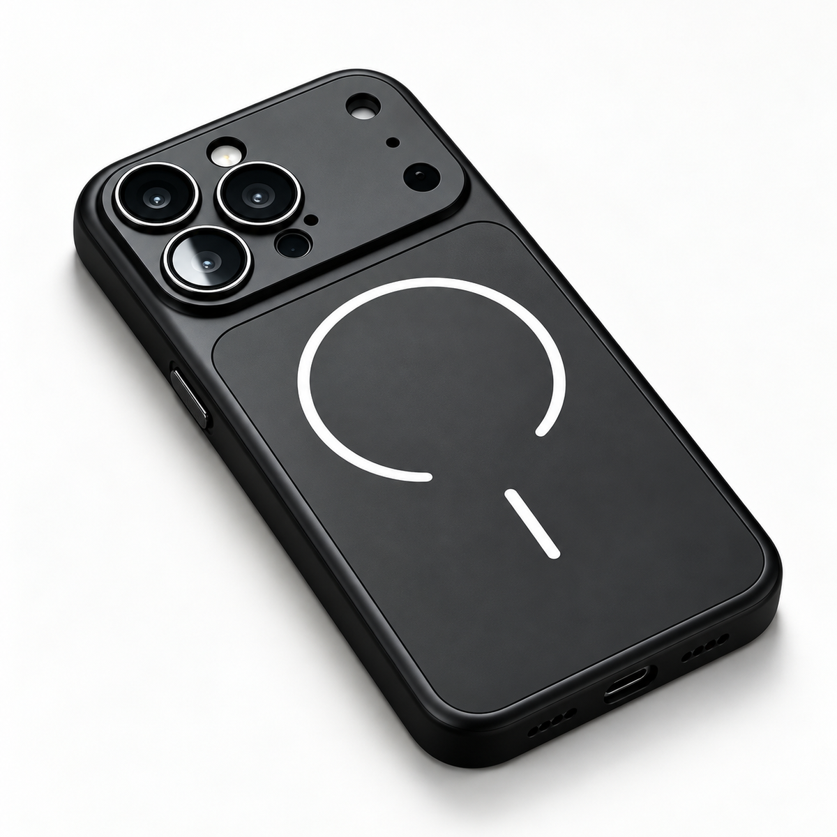 LumaEdge magnetic phone case in Black; model-specific design varies
