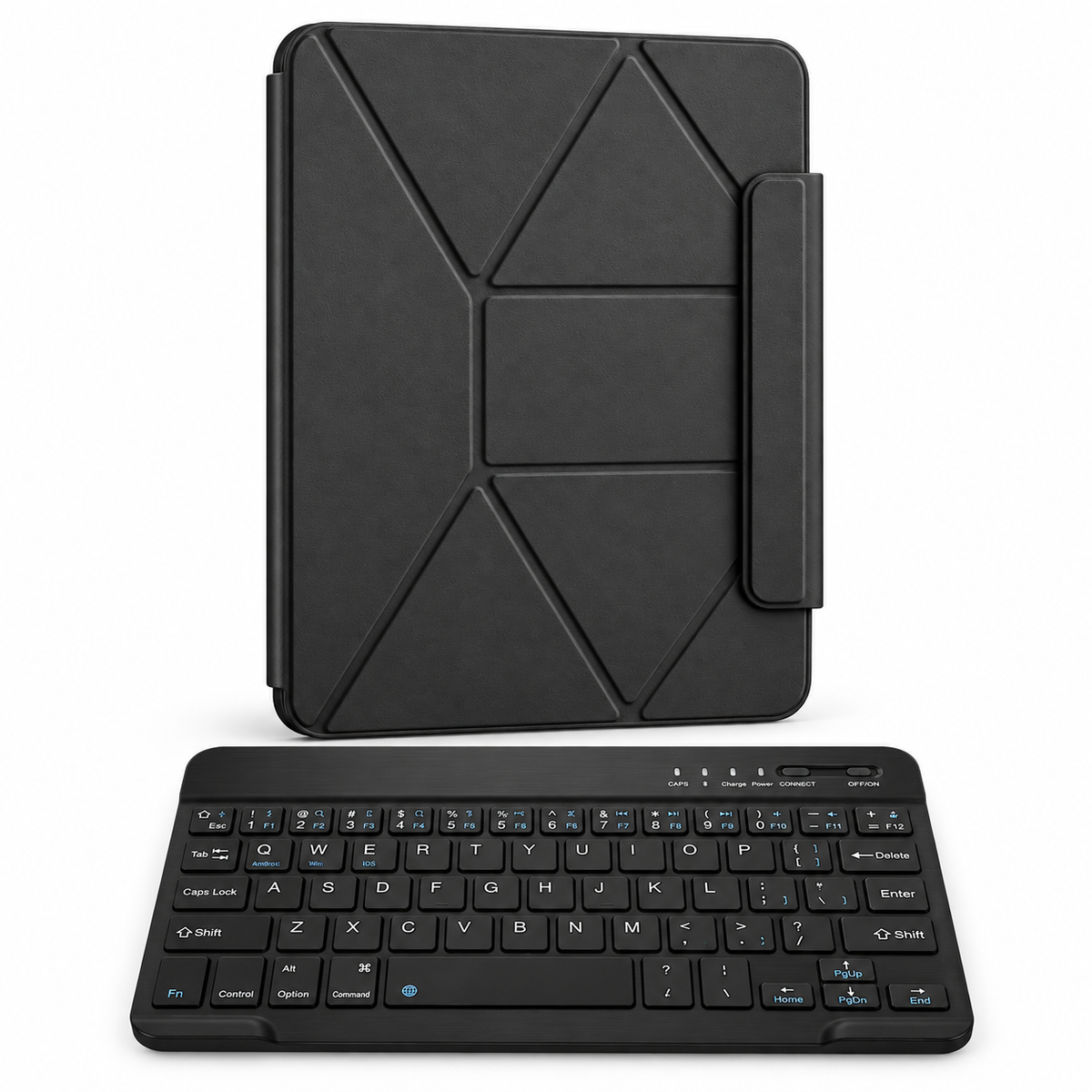 FormaLift Orbit Work — iPad Case + Keyboard Bundle, Black; all included bundle items on white. Representative iPad fit; tablet not included.