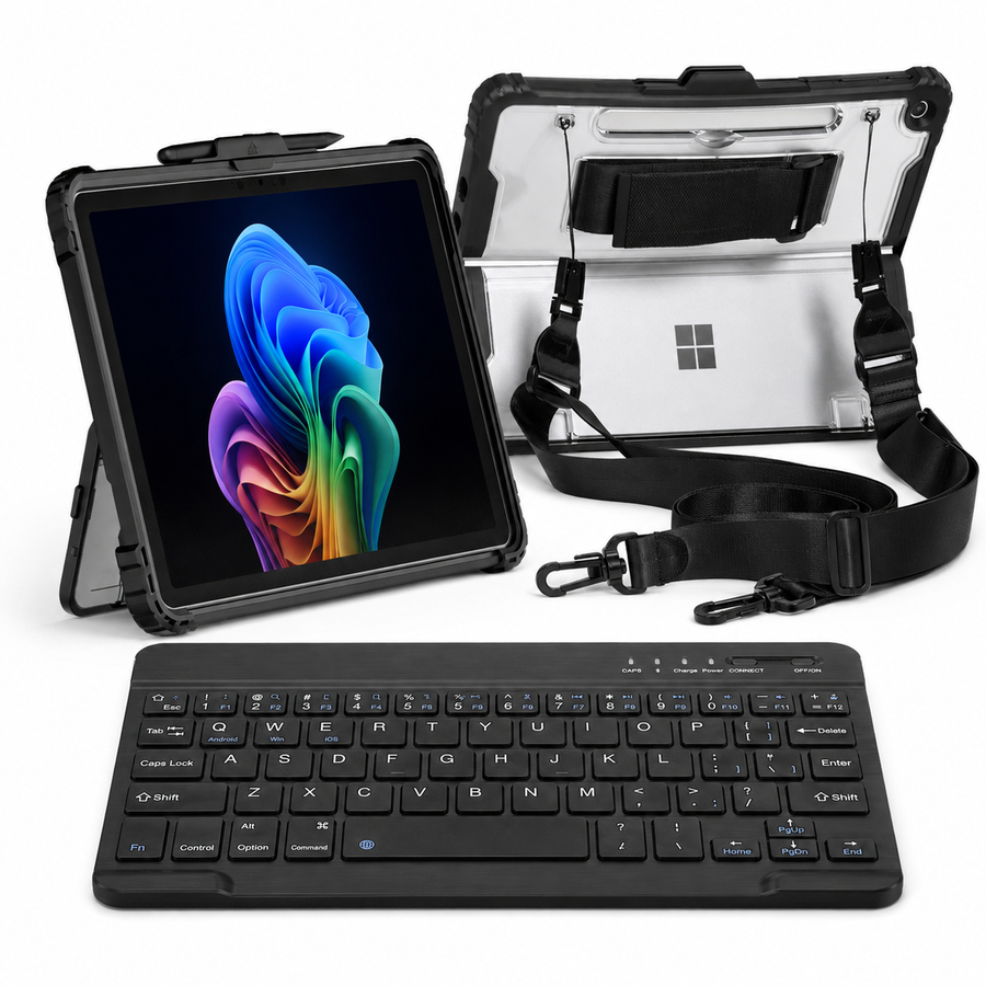 RhinoGuard WorkForce — Microsoft Surface Pro & Go + RhinoKeys Pro Keyboard Bundle