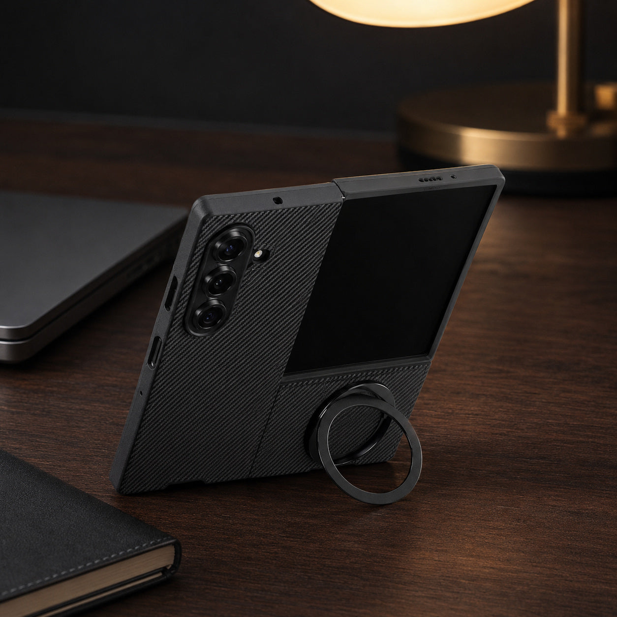 RhinoGuard CarbonArc — Samsung Galaxy Z Fold MagSafe Stand Case — product view 5