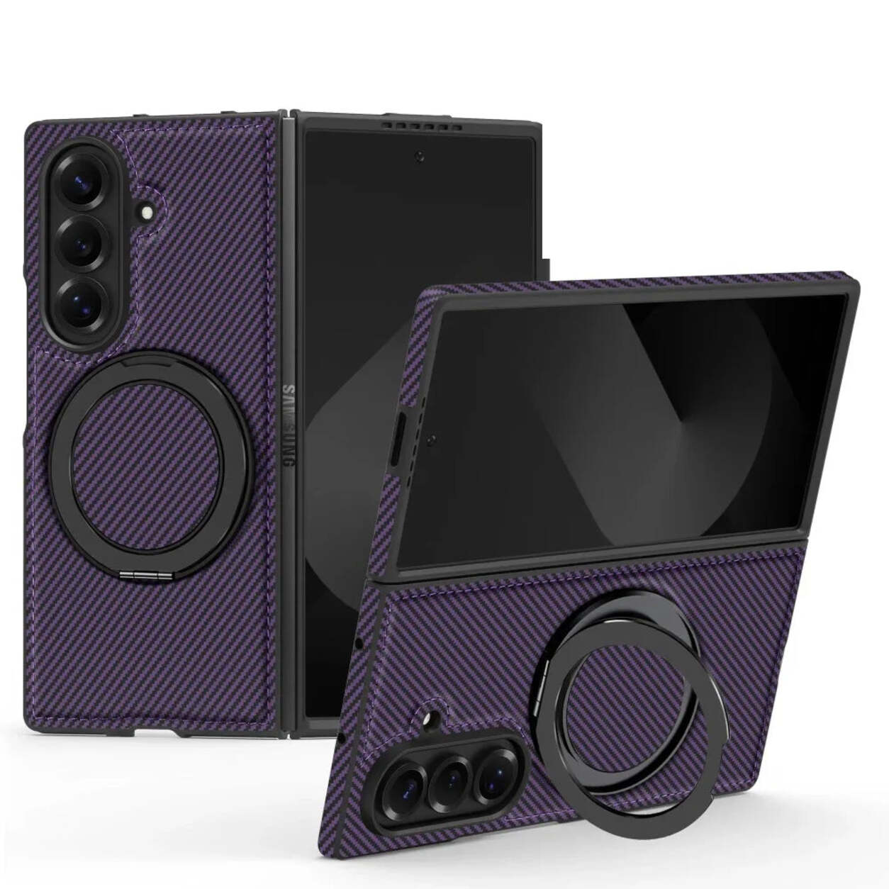 RhinoGuard CarbonArc — Samsung Galaxy Z Fold MagSafe Stand Case — product view 11