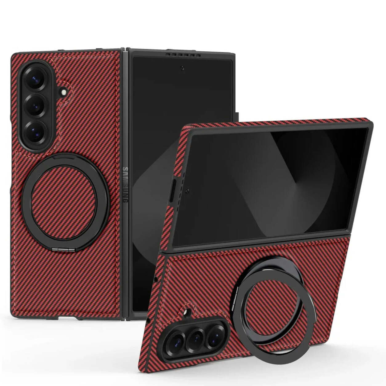 RhinoGuard CarbonArc — Samsung Galaxy Z Fold MagSafe Stand Case — product view 12