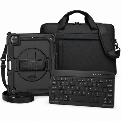 RhinoGuard Pro WorkForce Transit — iPad Case + Keyboard & Carry Bag Bundle
