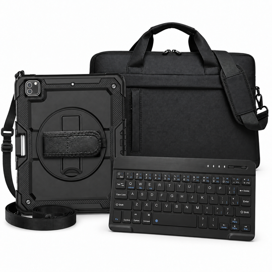 RhinoGuard Pro WorkForce Transit — iPad Case + Keyboard & Carry Bag Bundle