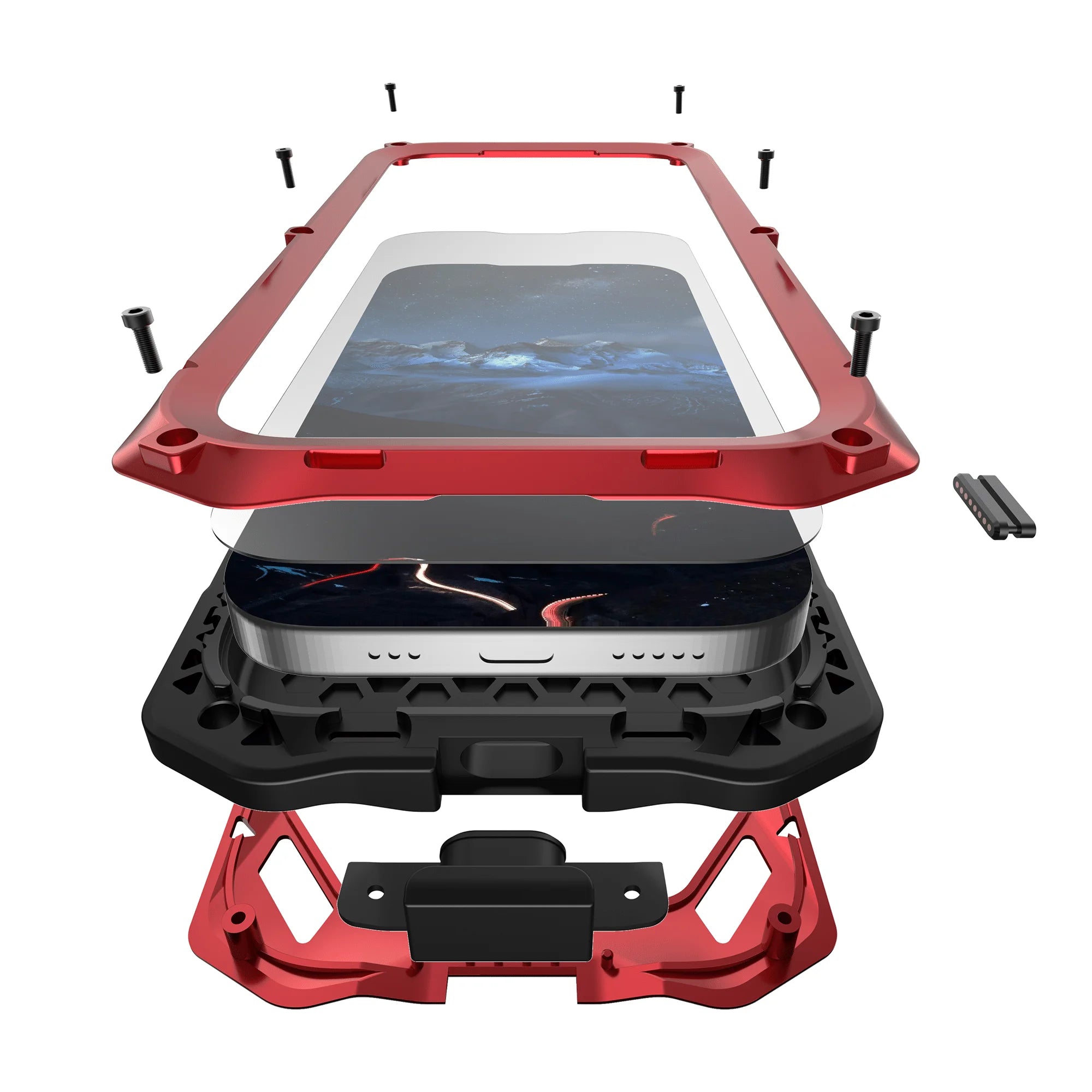 RhinoGuard Regent — iPhone 17 Series & iPhone Air Metal Case with Built-In Screen Defense — product view 9