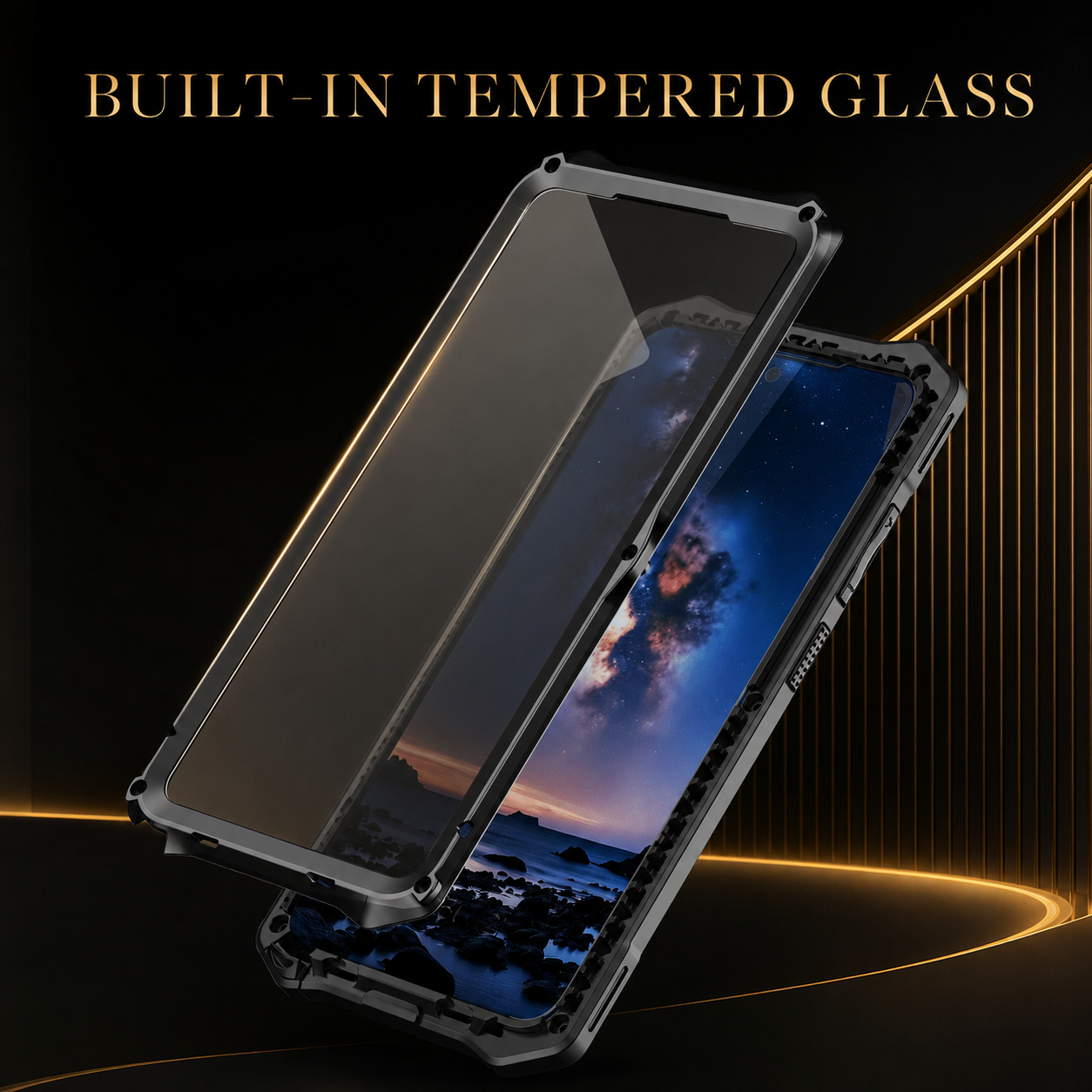 RhinoGuard Sovereign — Samsung Galaxy S26 Ultra Metal Case + Screen Defense — product view 2