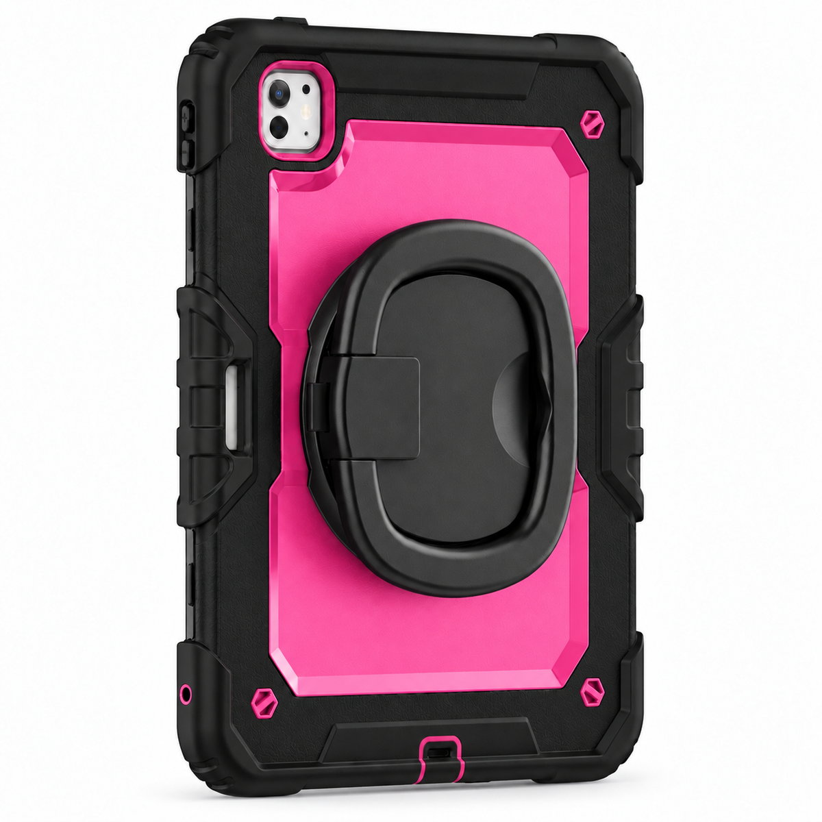 RhinoGuard Traverse 360 case black rose; black ring handle. Model-specific camera cutouts vary.
