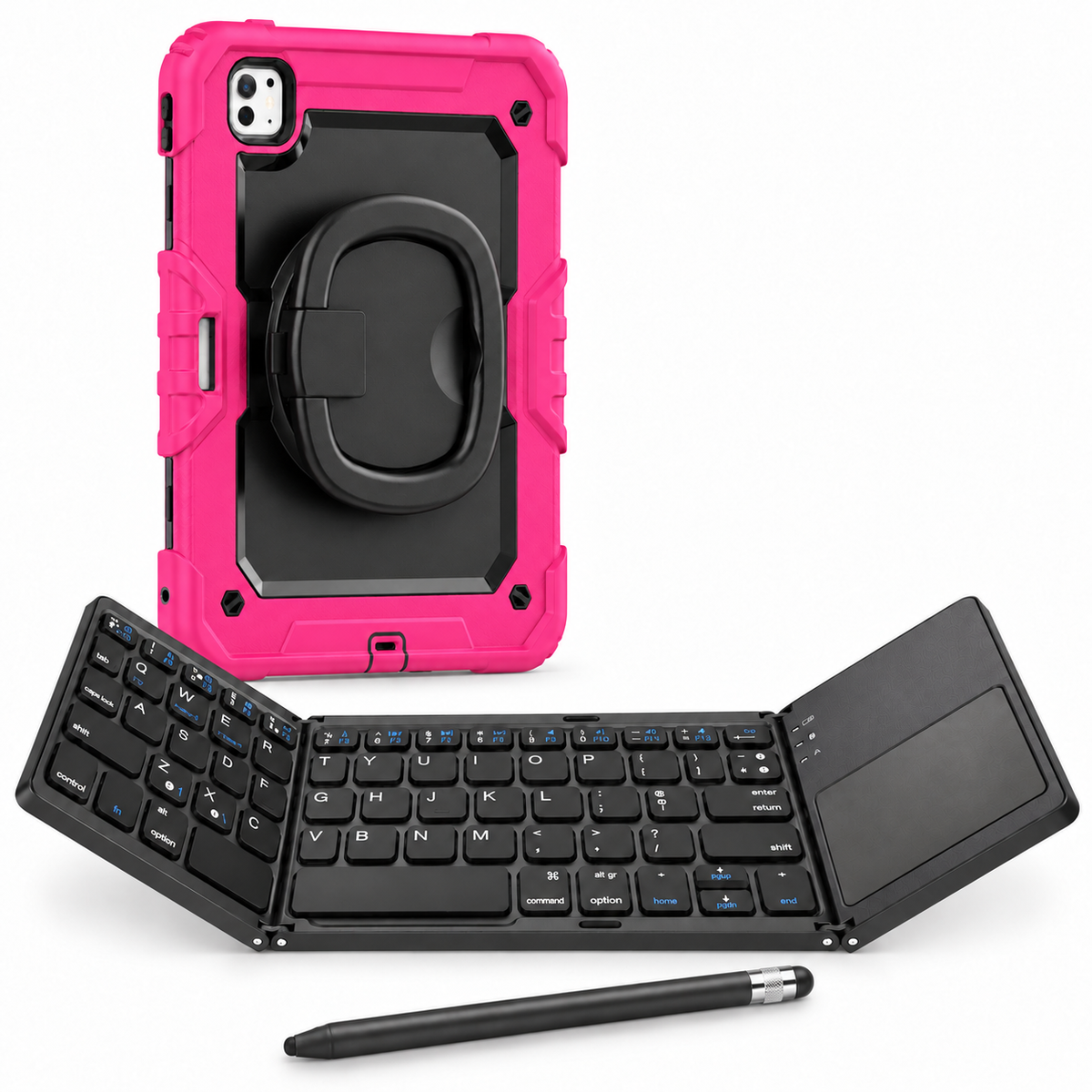 RhinoGuard Traverse 360 fold rose bundle with black ring handle; model-specific case openings vary.