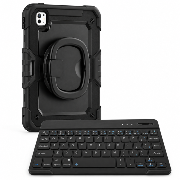 RhinoGuard Traverse 360 workforce black; black ring handle. Model-specific camera cutouts vary.