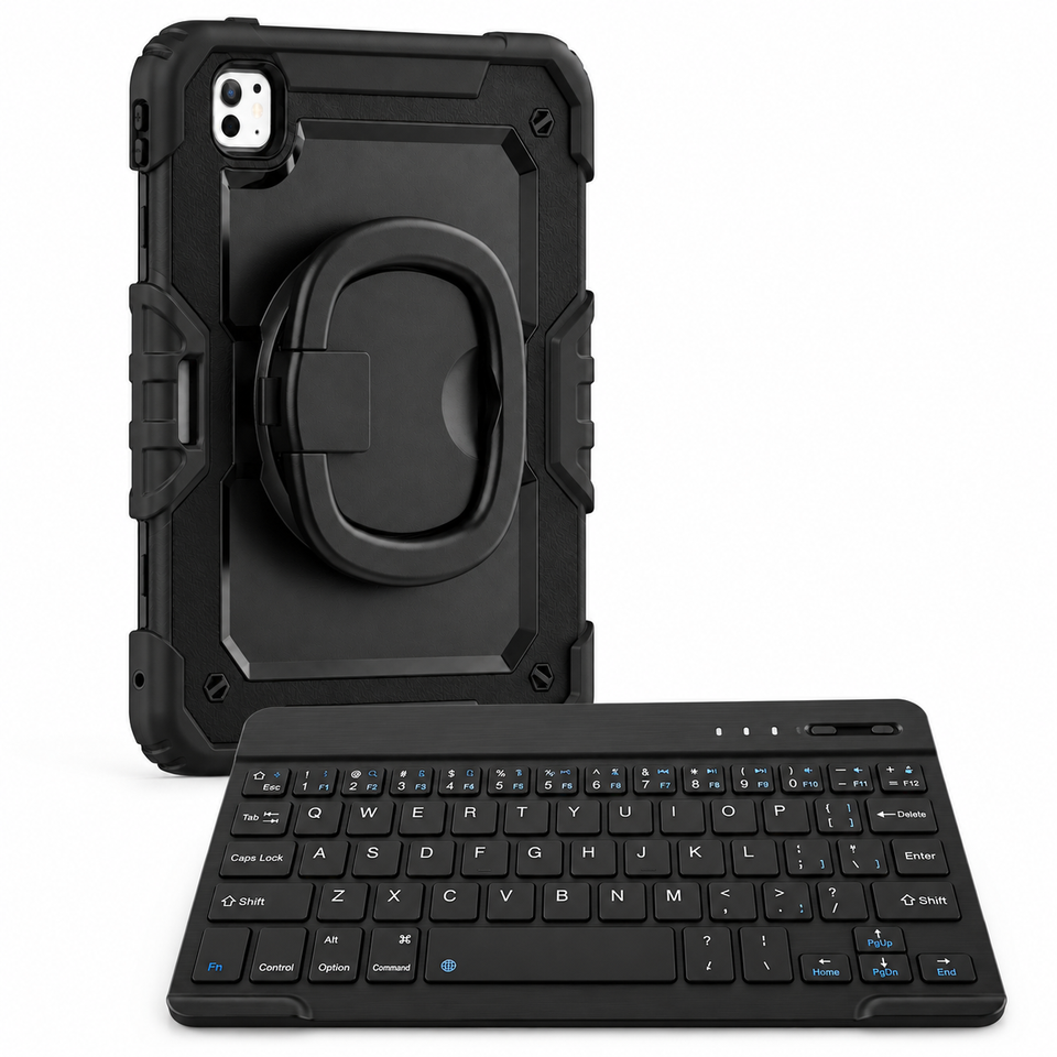 RhinoGuard Traverse 360 workforce black; black ring handle. Model-specific camera cutouts vary.