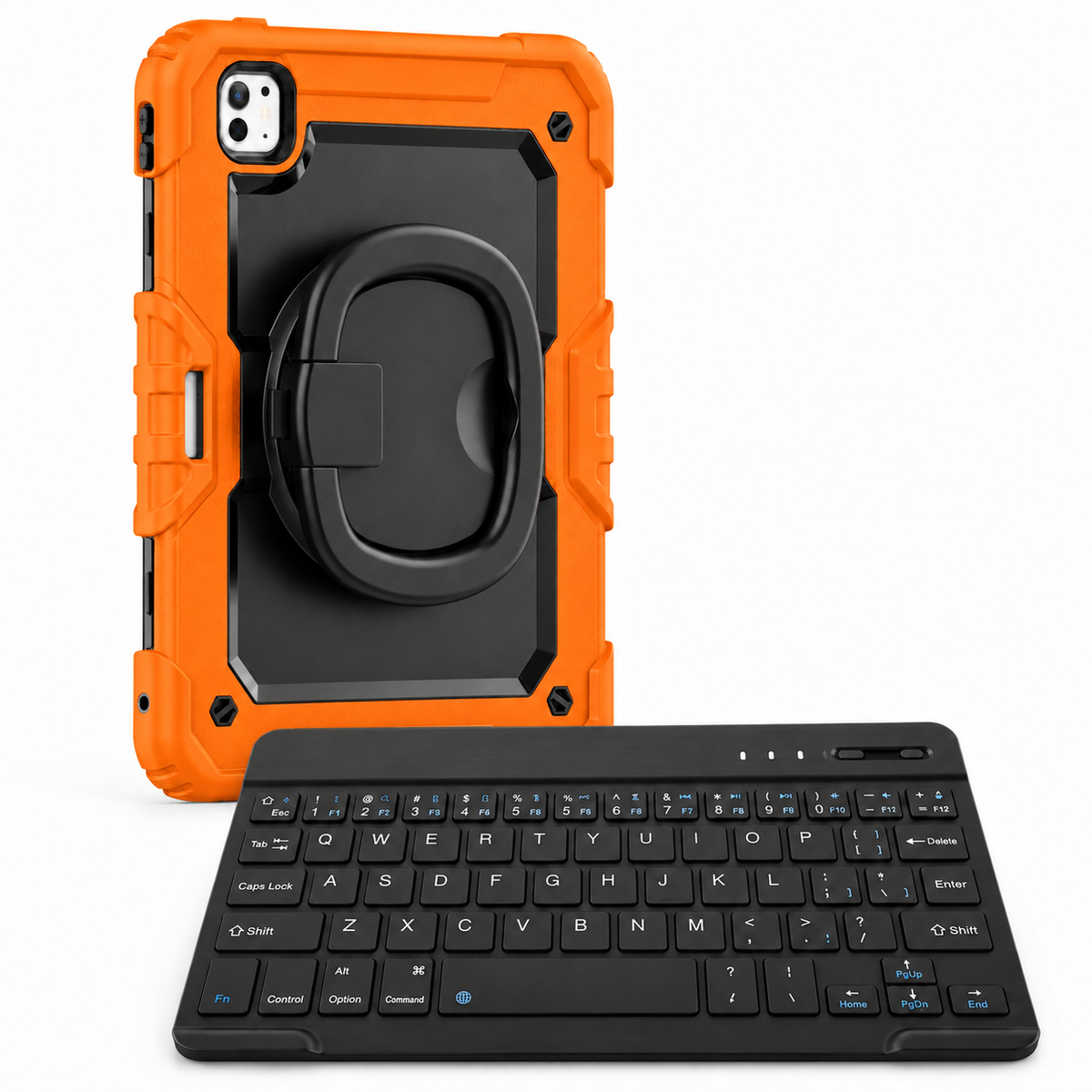 RhinoGuard Traverse 360 workforce orange bundle with black ring handle; model-specific case openings vary.