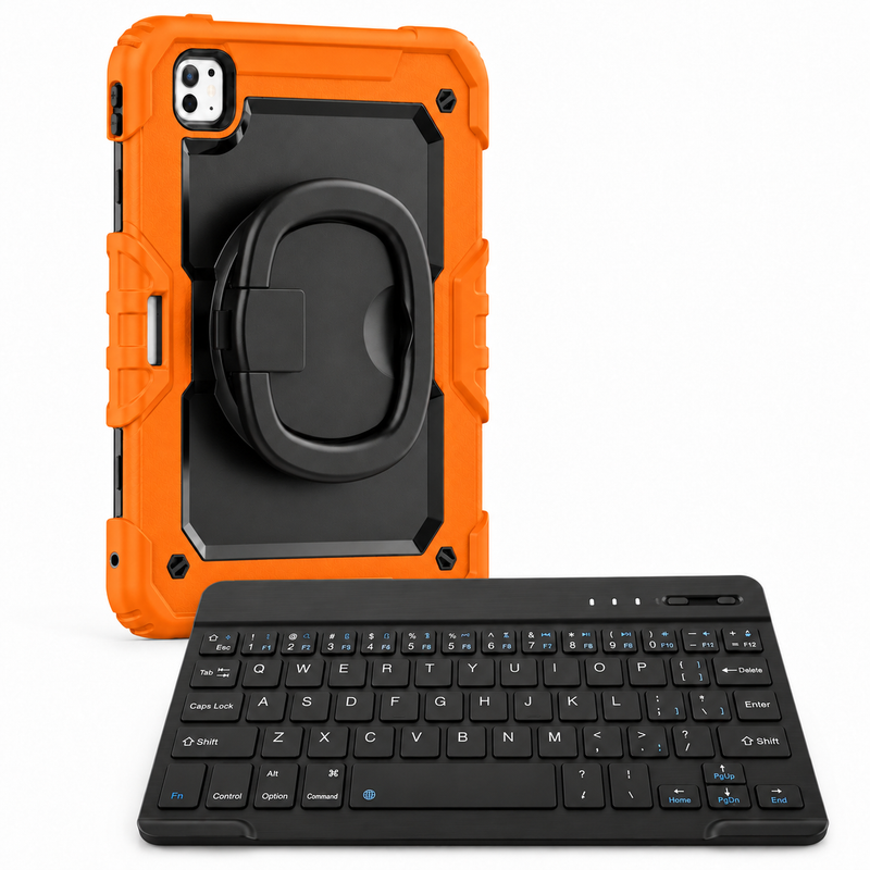 RhinoGuard Traverse 360 workforce orange bundle with black ring handle; model-specific case openings vary.