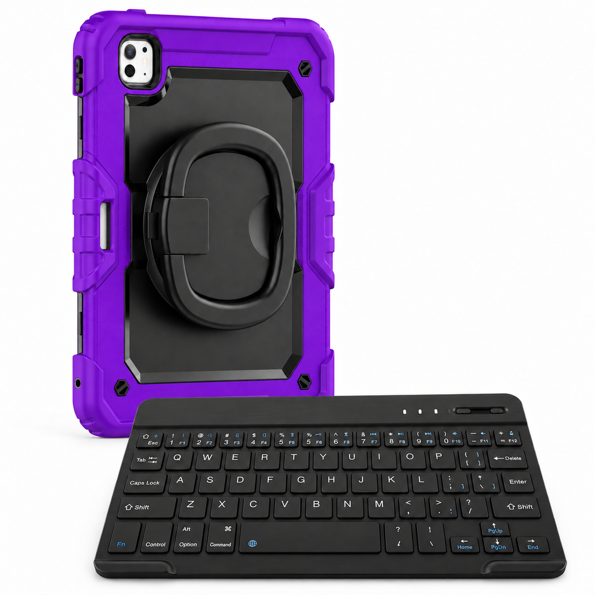 RhinoGuard Traverse 360 workforce purple bundle with black ring handle; model-specific case openings vary.