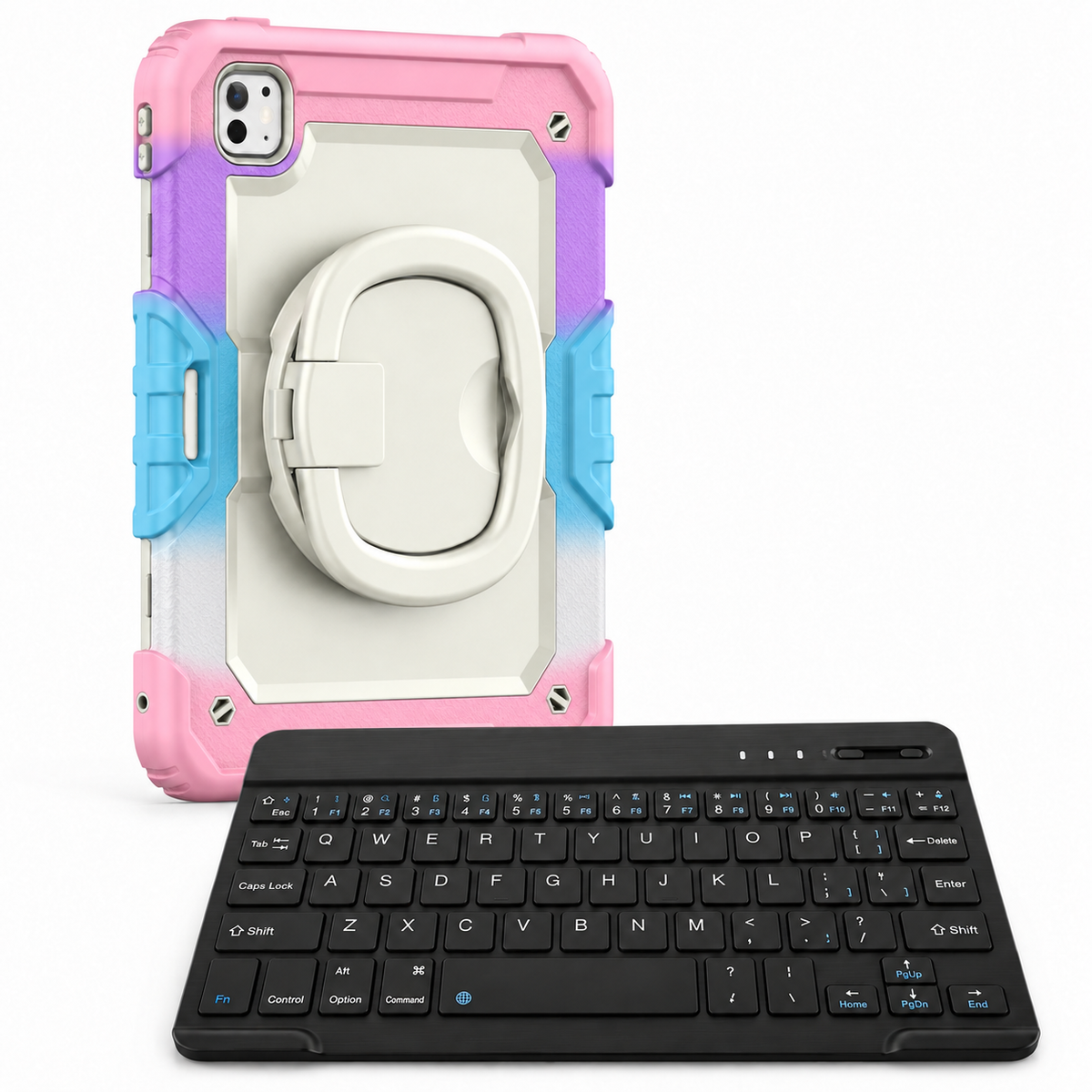 RhinoGuard Traverse 360 workforce rainbow pink bundle with white ring handle; case openings vary by selected model.