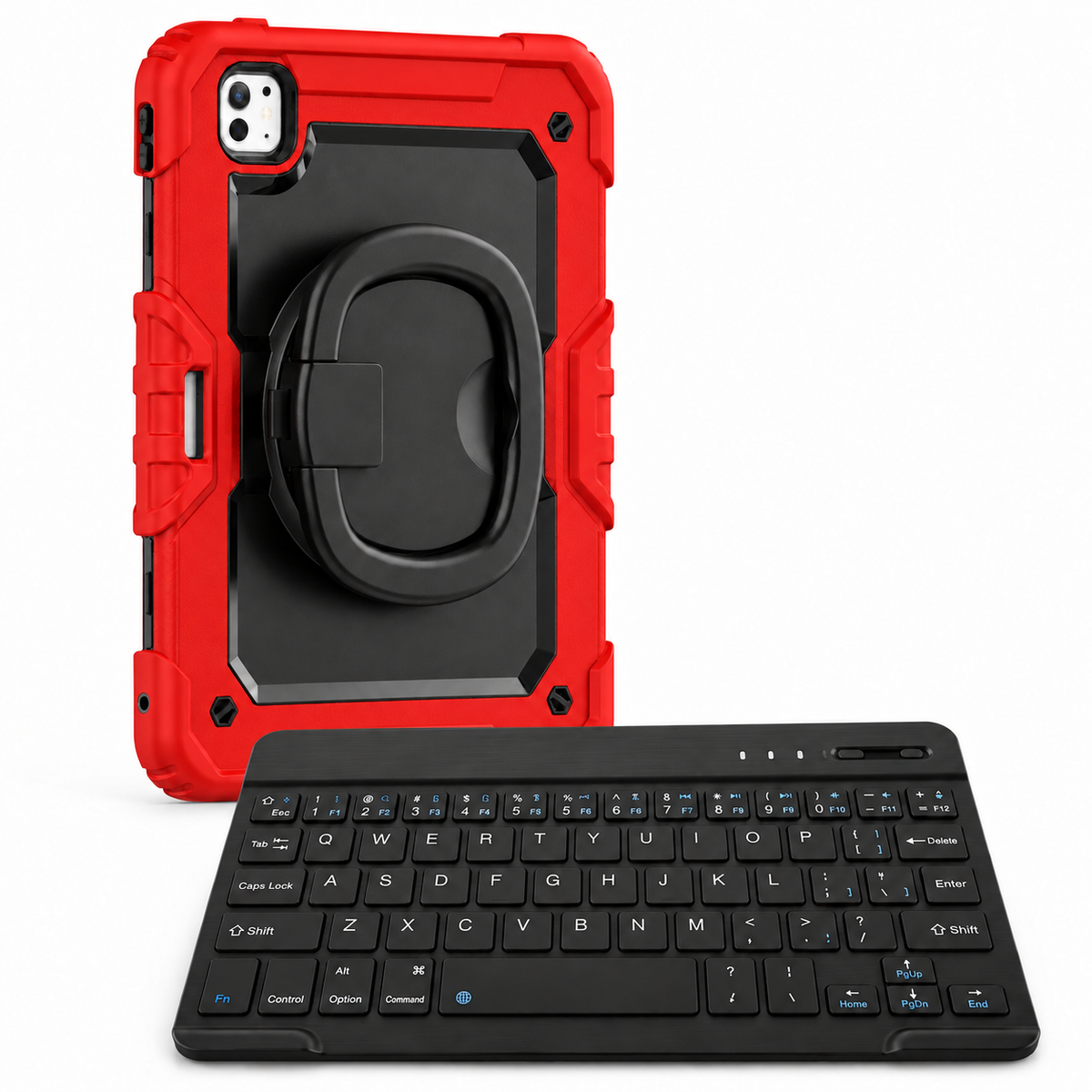 RhinoGuard Traverse 360 workforce red bundle with black ring handle; model-specific case openings vary.