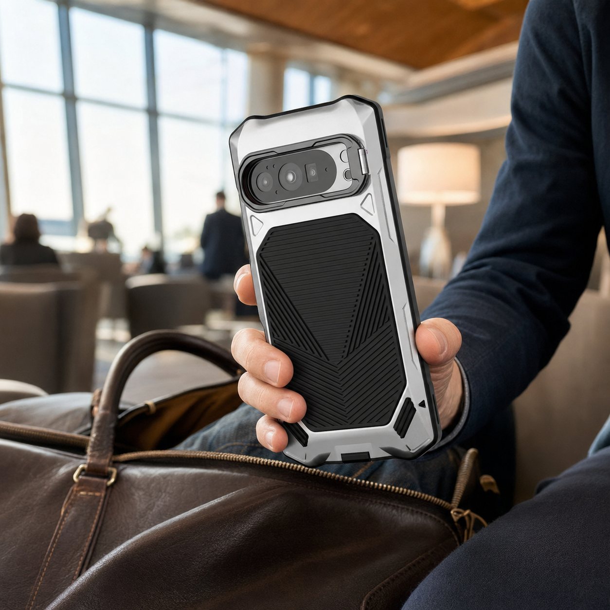 RhinoGuard Vanguard — Google Pixel Metal Case with Built-In Screen Defense — product view 7