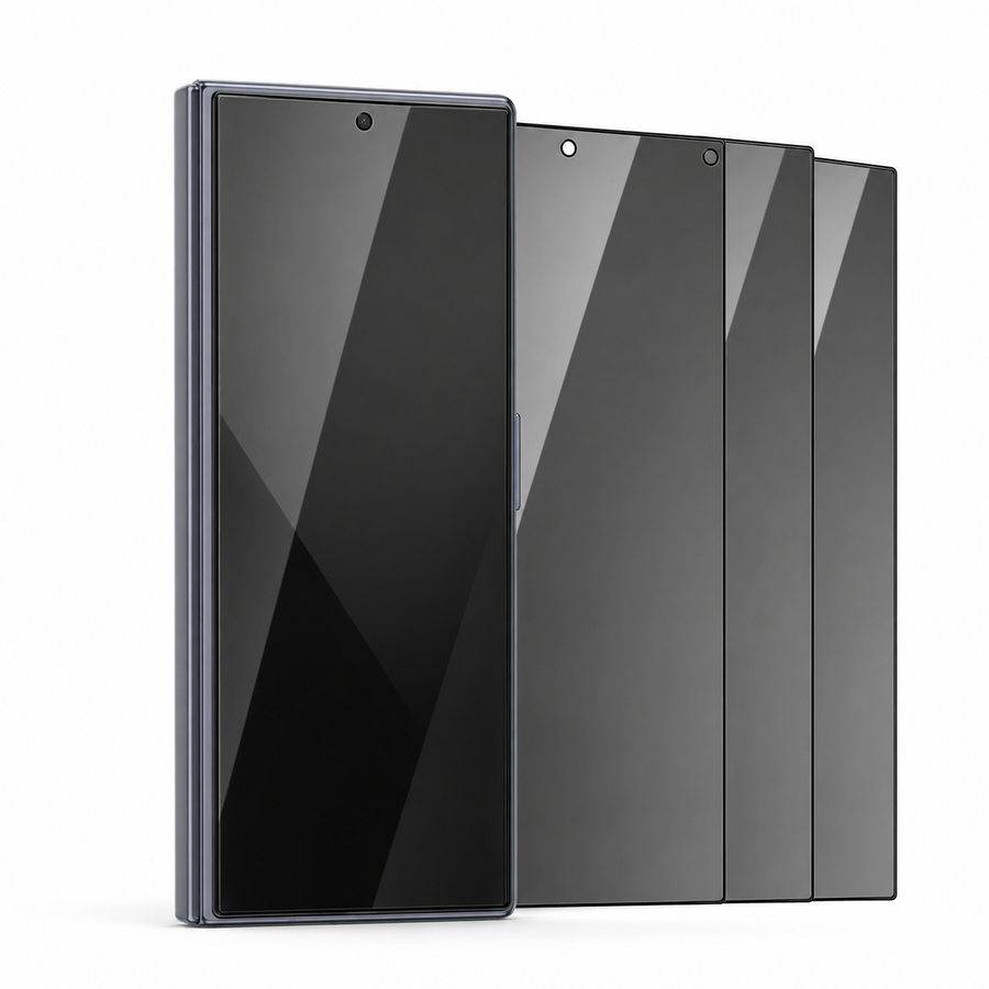 StealthGuard Pro 3-Pack Privacy Glass — Galaxy Z Fold 8 Ultra, Fold 8 & Fold 7