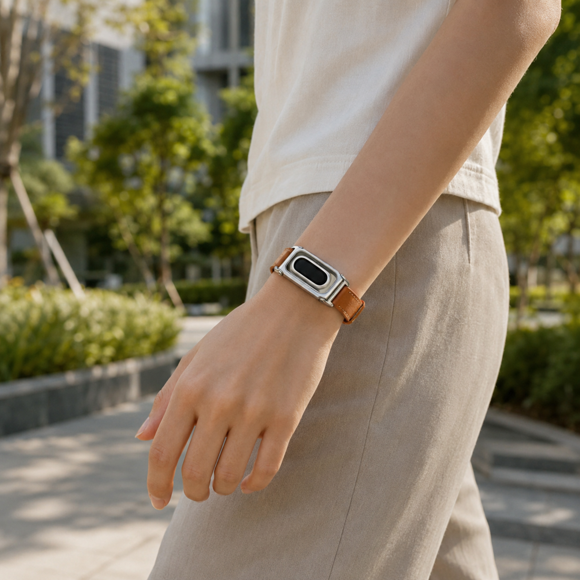 AeroHide Signature Case Band for Fitbit Air – Microfiber Leather — product view 4