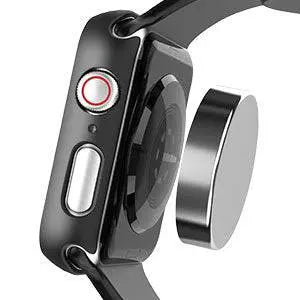 Spartan Stainless Steel Apple Watch Series 5 Case Fortified Tempered Glass Screen Protector - Pinnacle Luxuries