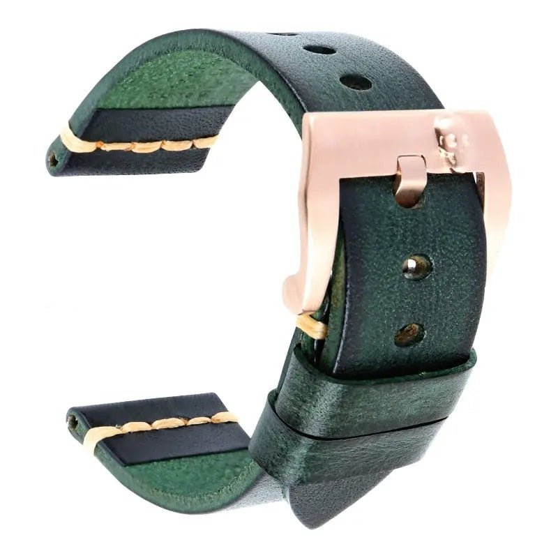 Vintage Italian Cow Leather Watchband - Pinnacle Luxuries