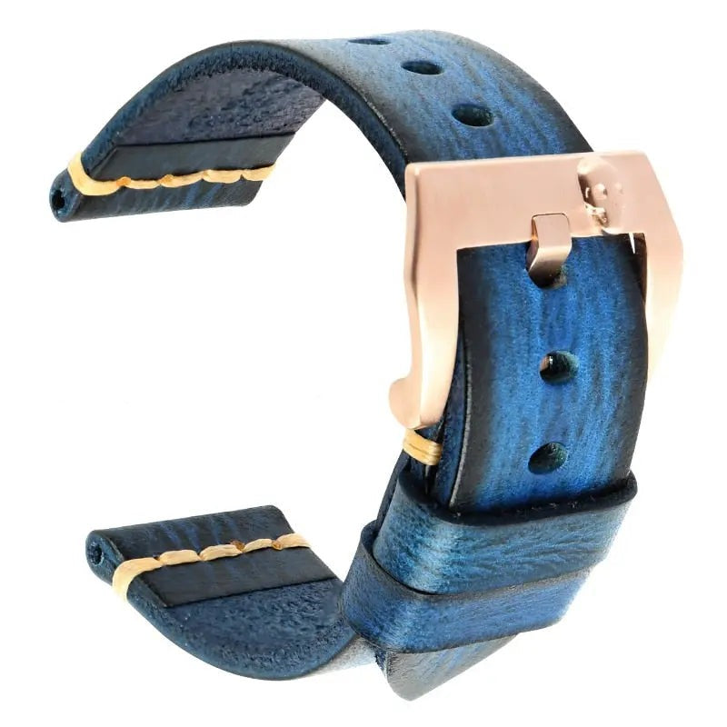 Vintage Italian Cow Leather Watchband - Pinnacle Luxuries