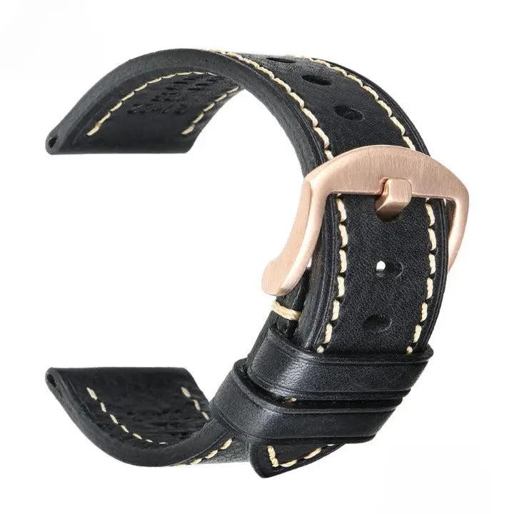 Hand Stitched Genuine Leather 20mm Band For Samsung Watch - Pinnacle Luxuries