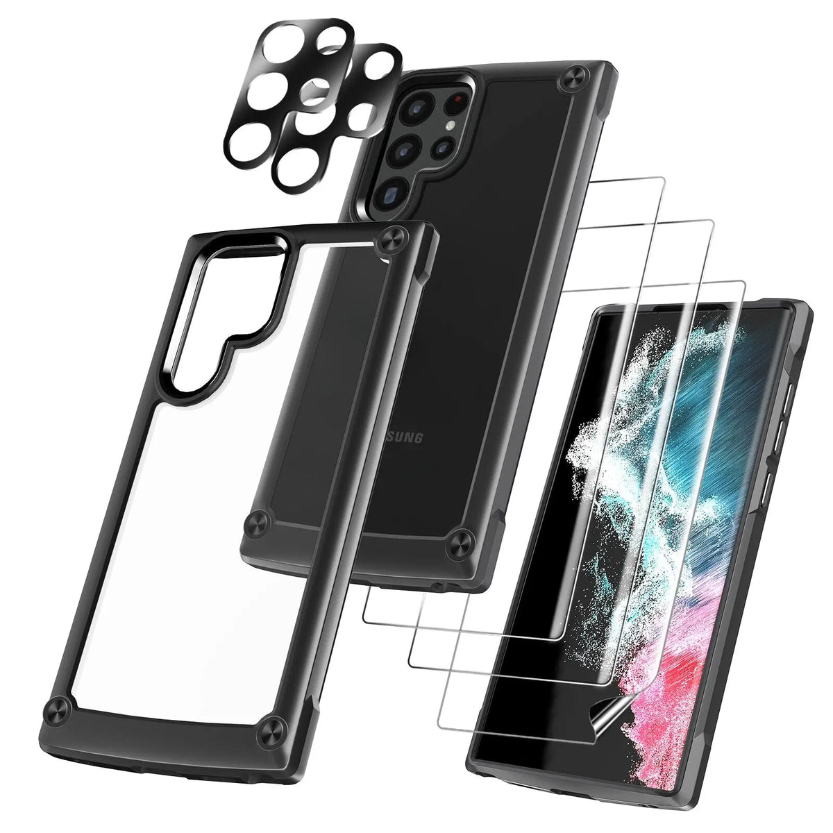 Avontic 6-in-1 Case Protection For Samsung Galaxy S22 Ultra - Avontic