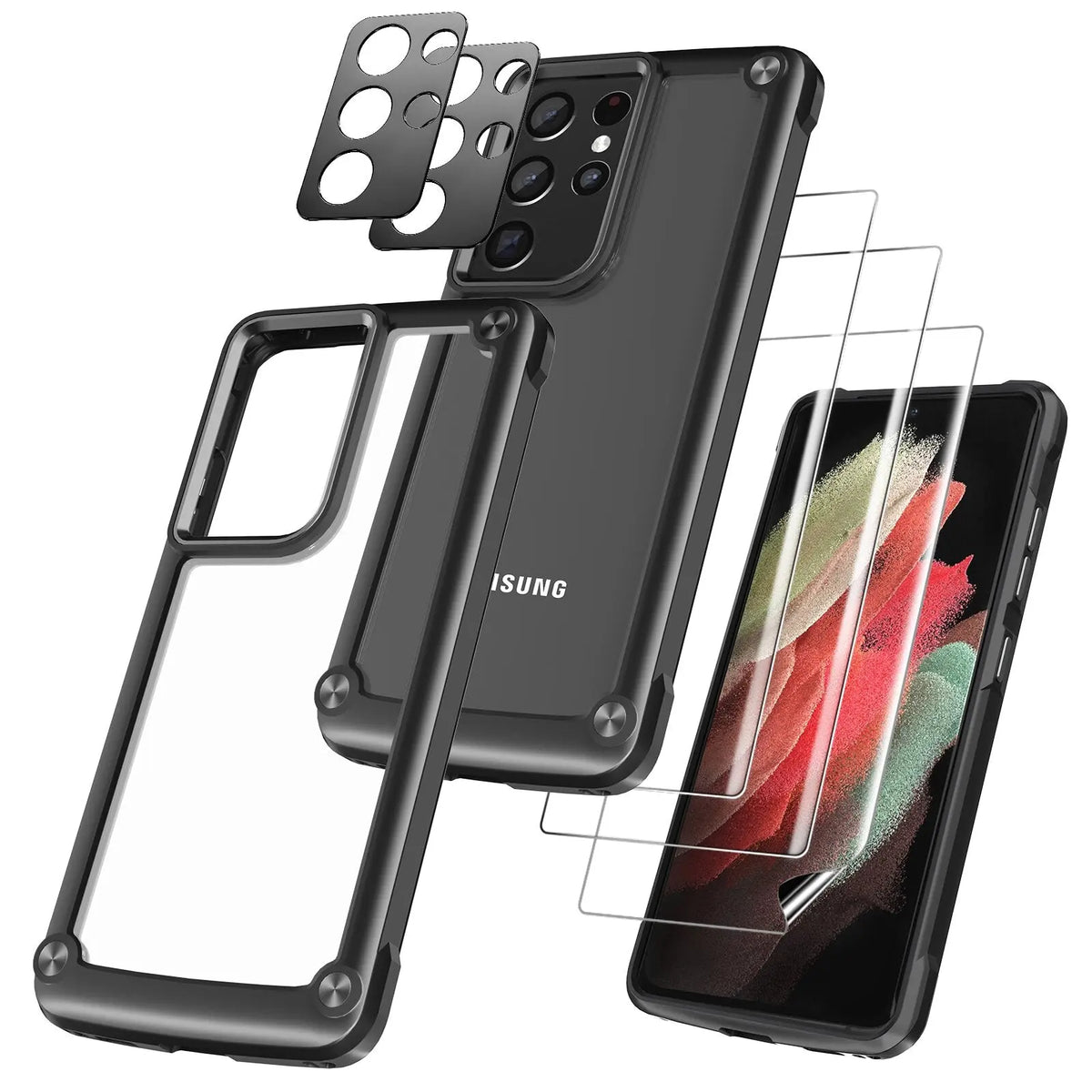 Avontic 6-in-1 Case Protection For Samsung Galaxy S21 Ultra - Avontic