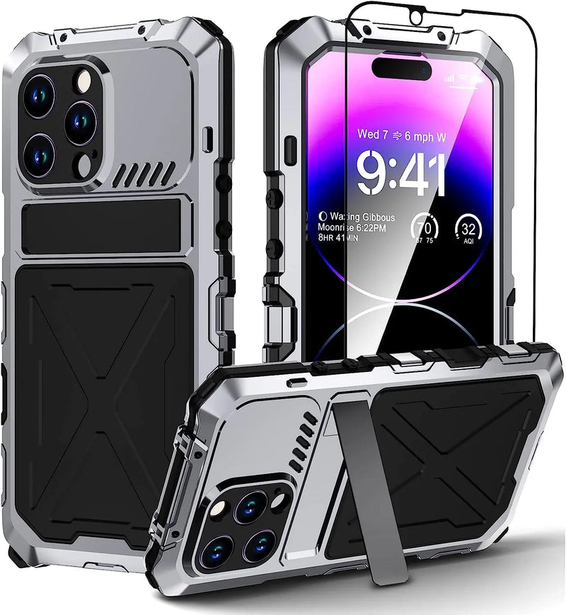 ArmorShield Pro: Heavy Duty Waterproof Case with Lens Protection for Your iPhone 14 - Avontic