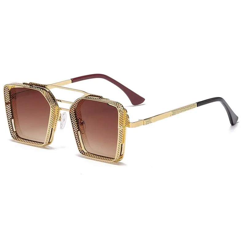 Pinnacle Square Framed Steampunk Sunglasses - Pinnacle Luxuries