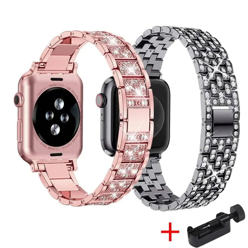 Diva Collection Pair Of Bands For Apple Watch Series 7 - Avontic