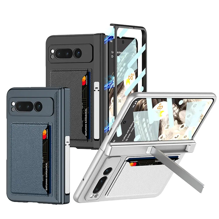 UltraProtect Kickstand Screen Protector Case For Pixel Fold Phone Avontic