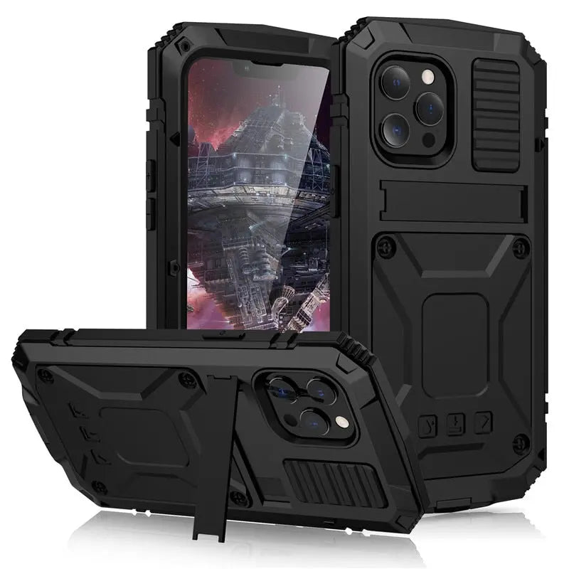 Pinnacle 360 Heavy Duty Rugged Military Grade Metal Case For iPhone 14 13 12 11 - Pinnacle Luxuries