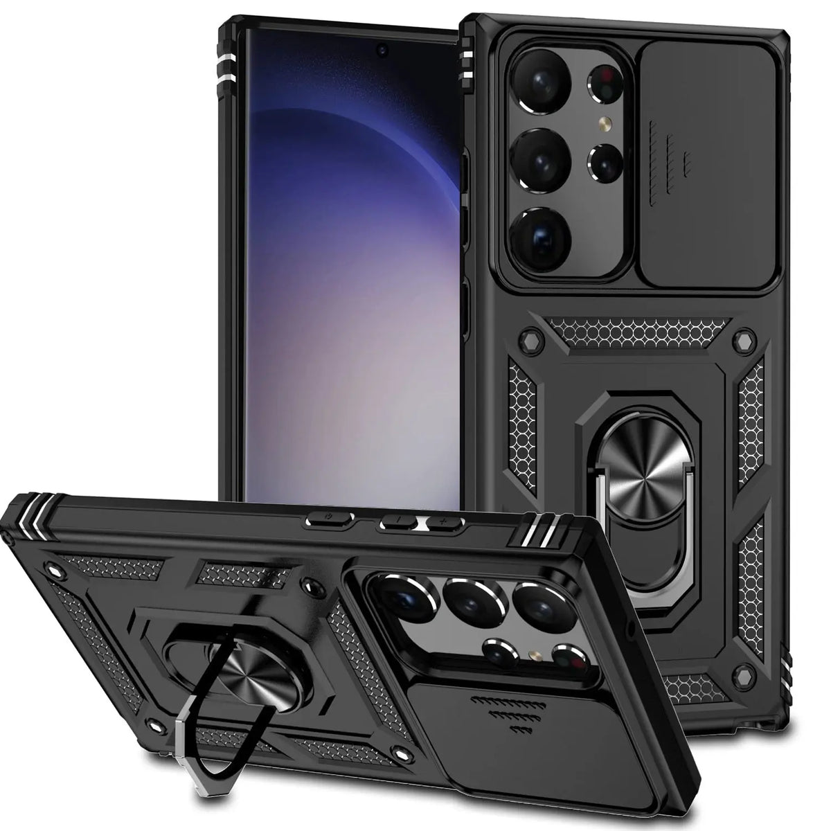 Rhino Armor Kickstand Lens Protection Case For Samsung Galaxy S23 | S23 Plus | S23 Ultra