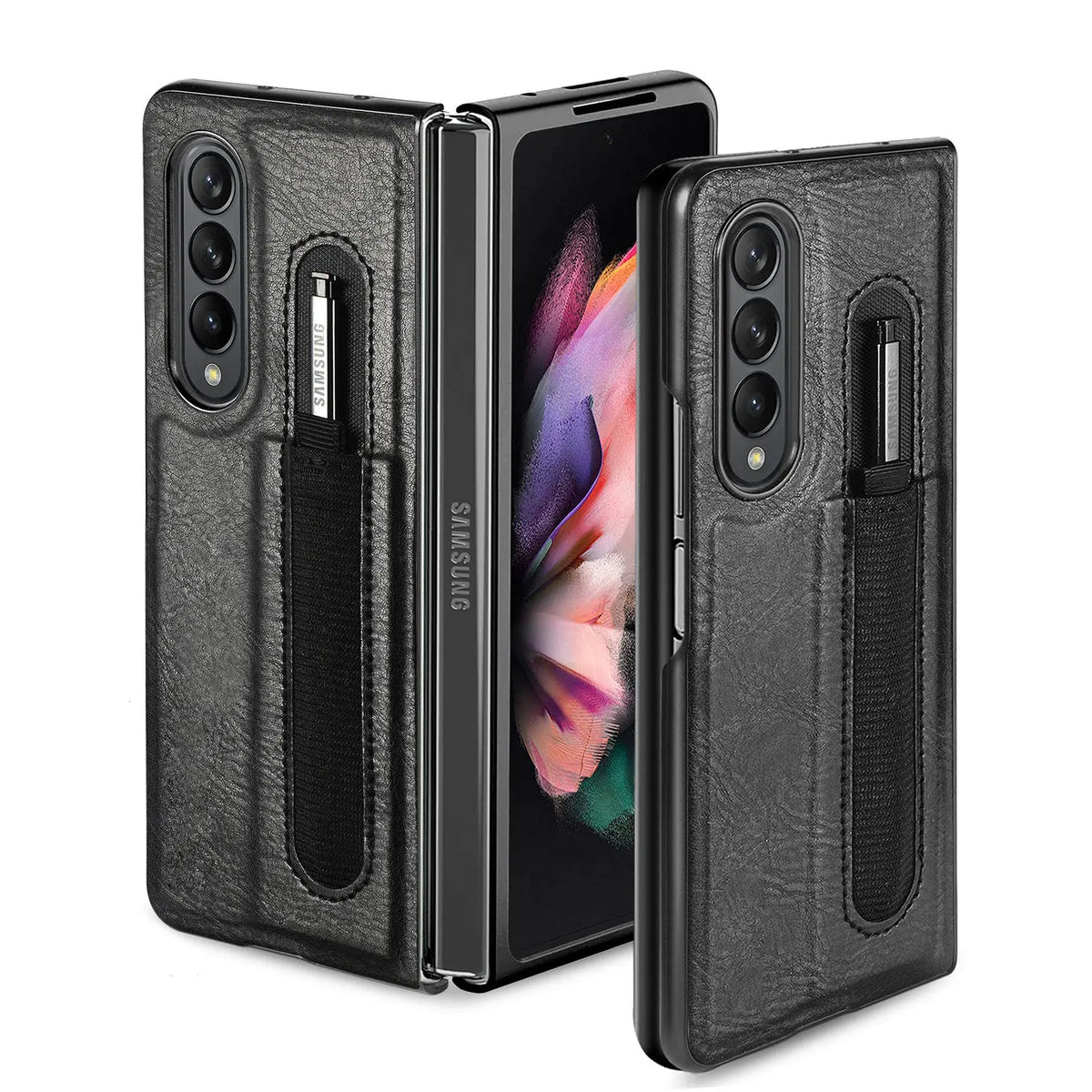 Classic Leather Business Executive Case For Samsung Galaxy Z Fold 4 - Avontic