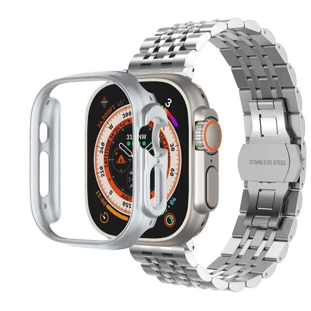 Avontic Military Grade Steel Band Bumper Case Combo For Apple Watch - Avontic