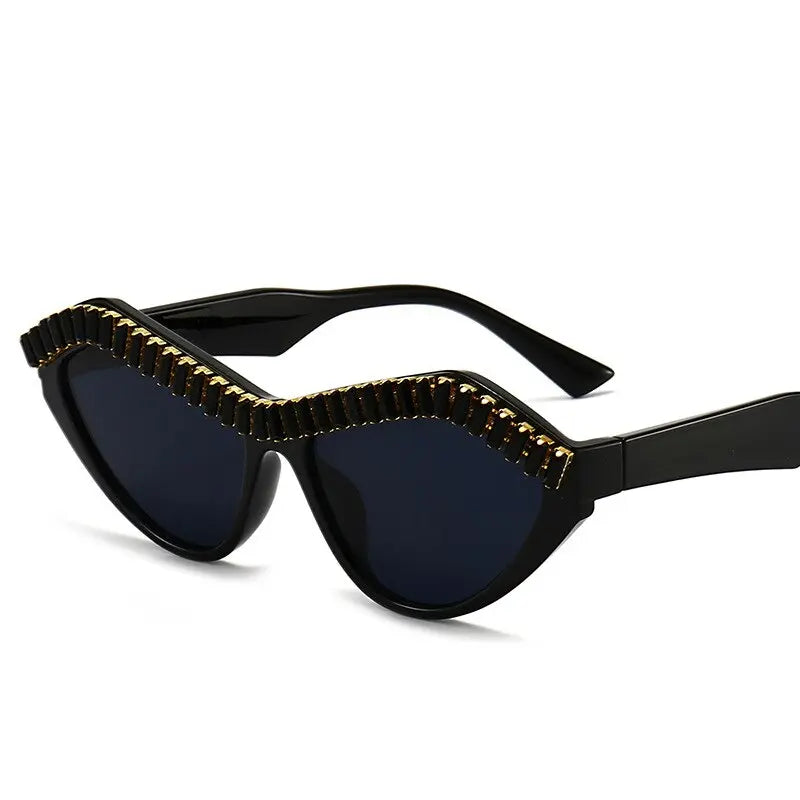Cat Eyes Diamond Rhinestone Sparkling Women's Sunglasses - Avontic