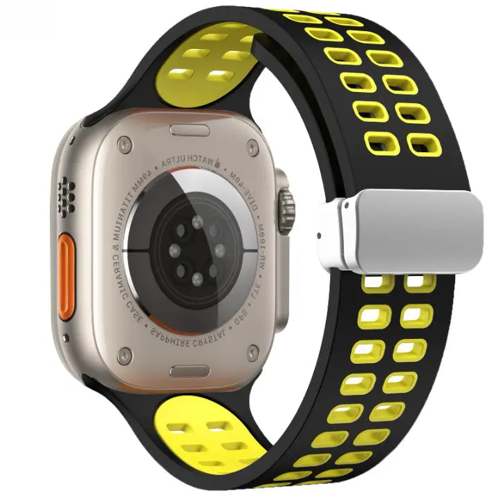 MagSport Silicone Band: Magnetic Metal Buckle Sport Band for Apple Watch - Avontic