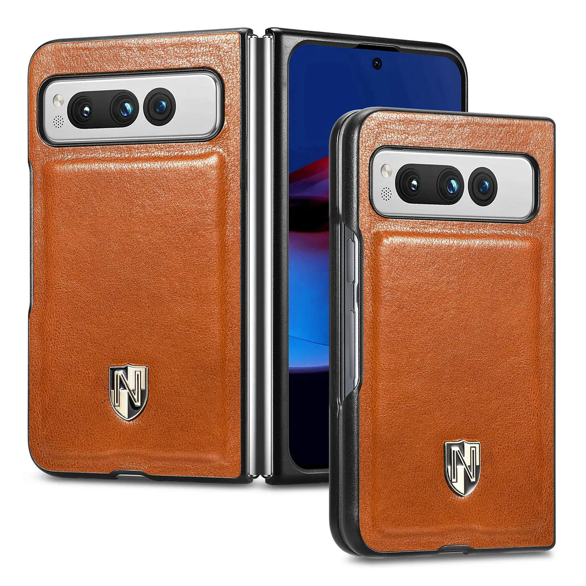 NobleGuard ProCase Gennuine Leather Case For Pixel Fold Phone Avontic