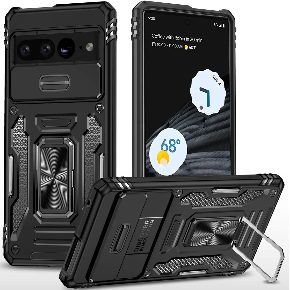 Avontic Kickstand Ring Shockproof Case For Google Pixel 7 Pro - Avontic
