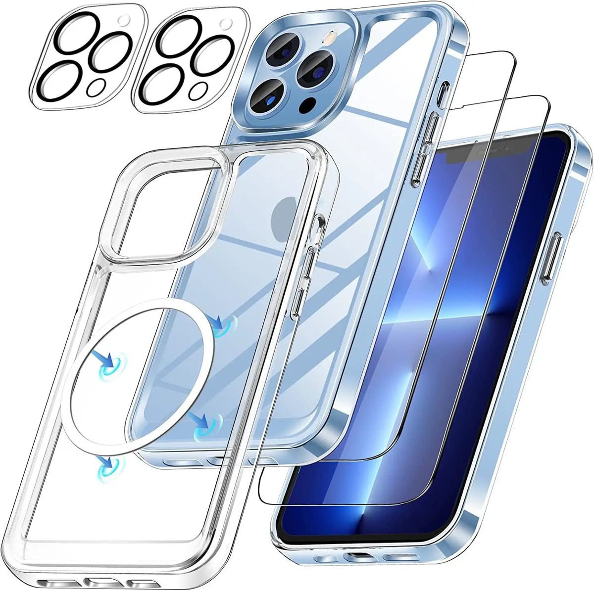 360 Avontic Built In Tempered Glass Case For iPhone 14 Pro Max - Avontic