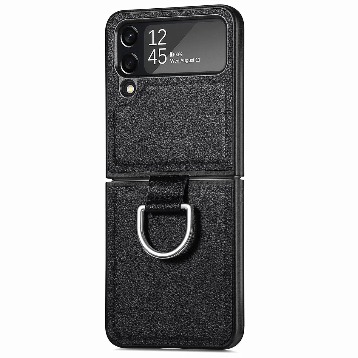 Avontic Textured Leather Case for Samsung Galaxy Z Flip 1 2 3 4 - Avontic
