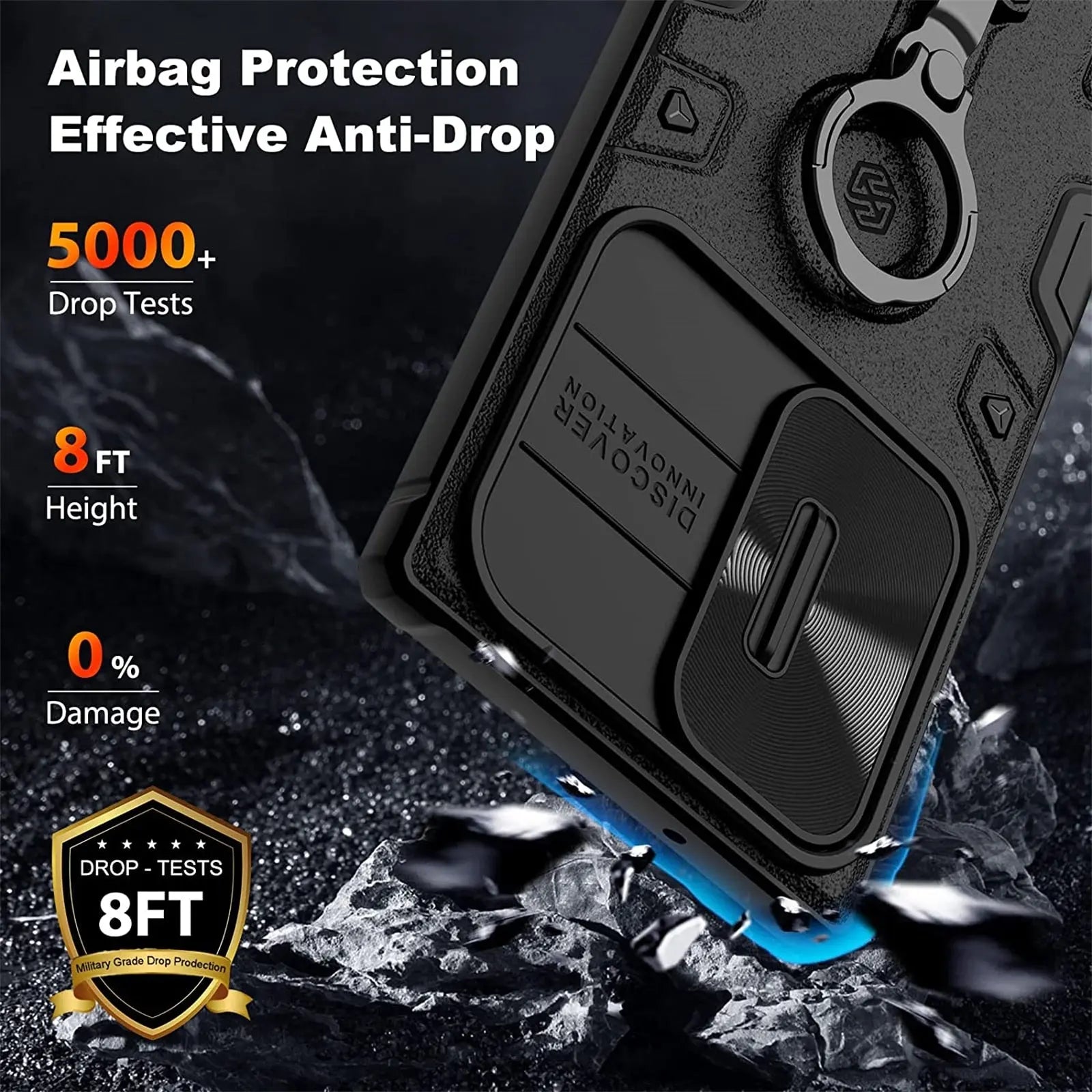 Pinnacle Premium Kickstand Camera Shield Case For Samsung Galaxy S23 - Pinnacle Luxuries