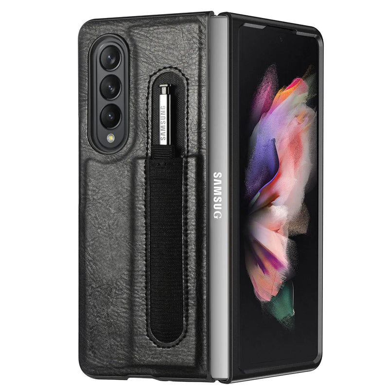 Classic Leather Business Executive Case For Samsung Galaxy Z Fold 4 - Avontic