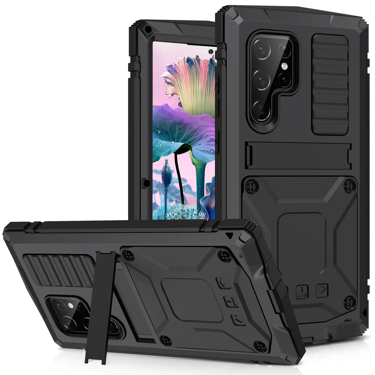 Heavy Duty Military Grade Metal 360° Total Protection For Samsung S23 Ultra - Avontic