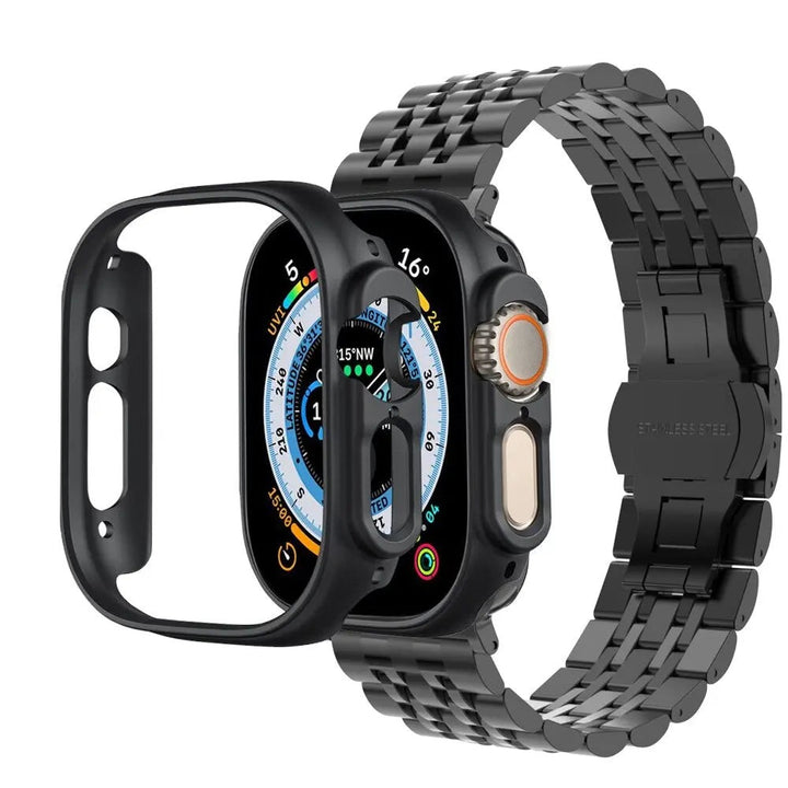 Avontic Military Grade Steel Band Bumper Case Combo For Apple Watch - Avontic